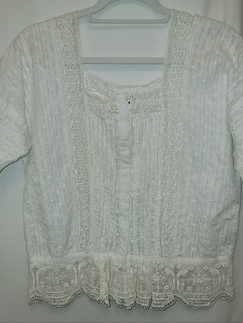 Free People Sweet Jane Lacework Top - Picture 2 of 10